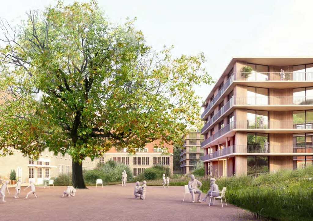 Zuidzijde met nieuwe woongebouwen (NL architects)